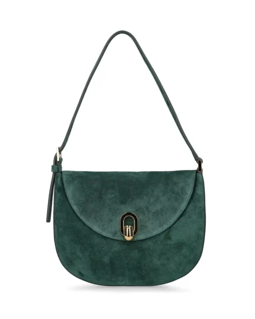 SAVETTE The Tondo Suede Hobo Bag