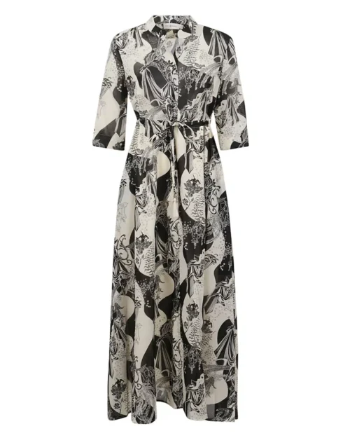 Tory Burch Leaf Coverup Maxi Shirt Dress