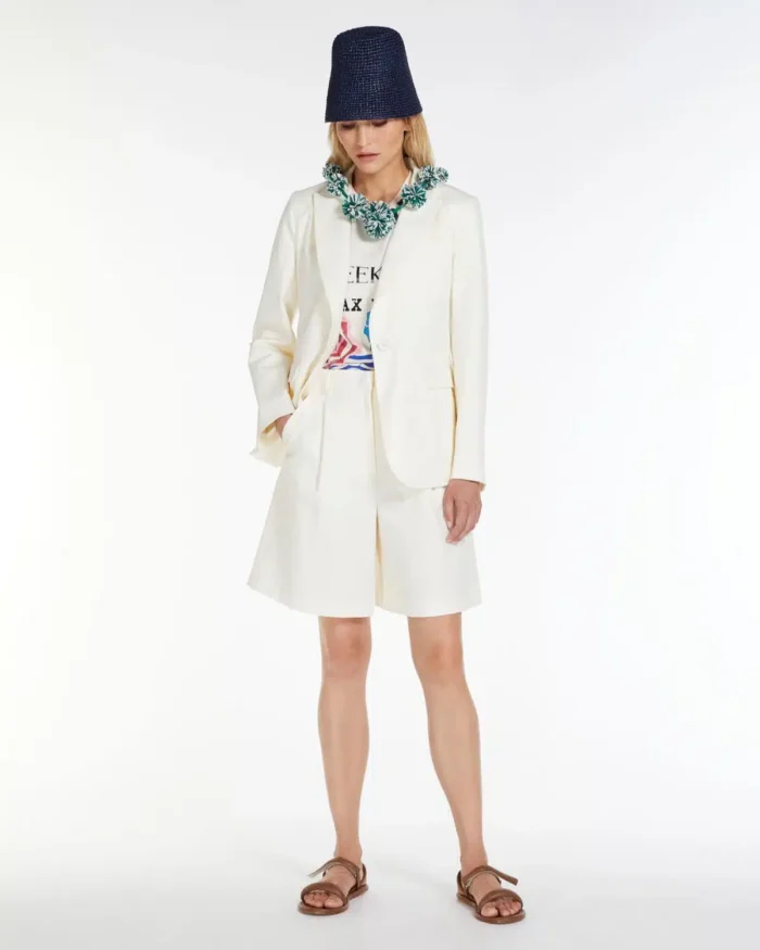 Weekend Max Mara Cotton and Linen Bermuda Shorts - Image 5