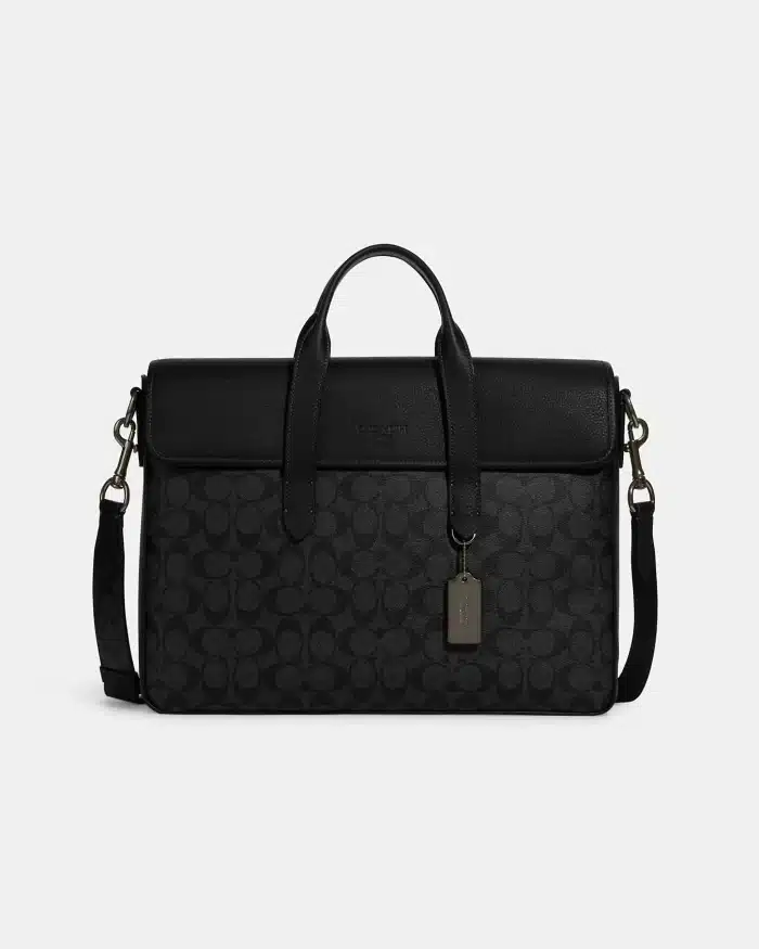 Coach Sullivan Portfolio Brief In Signature Canvas - Image 5