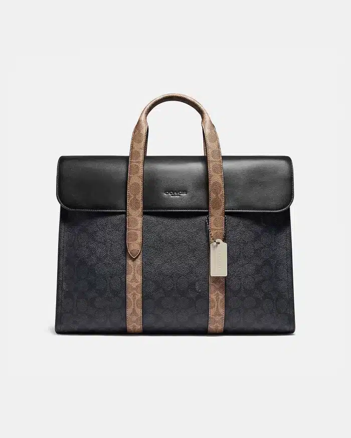 Coach Metropolitan Portfolio In Colorblock Signature Canvas