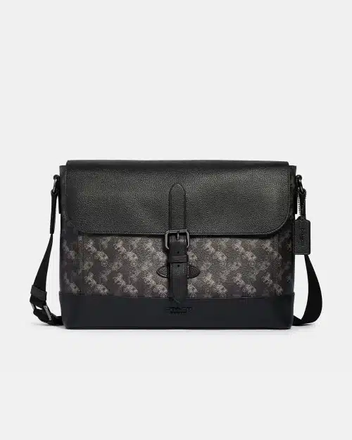 Coach Hudson Messenger With Horse And Carriage Print