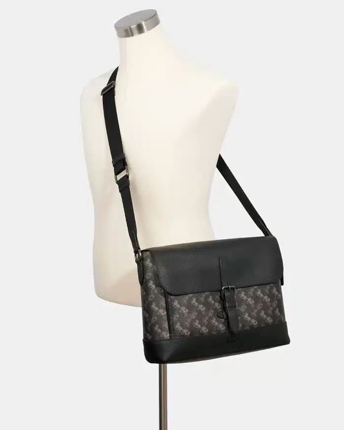 Coach Hudson Messenger With Horse And Carriage Print - Image 3