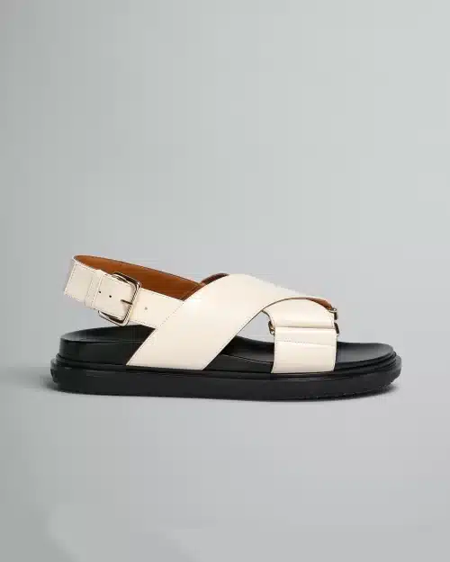Marni White Leather Fussbett