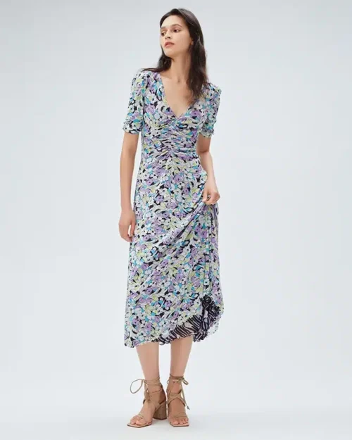 DVF Koren Reversible Mesh Dress