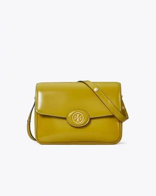 Tory Burch Robinson Spazzolato Convertible Shoulder Bag Island Palm