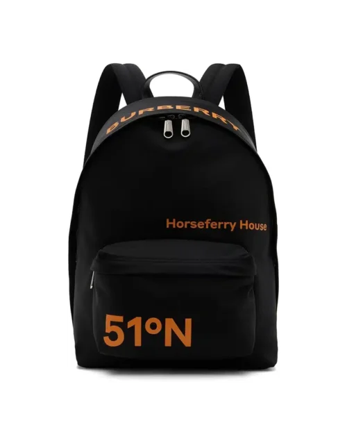 Burberry Black Coordinates Backpack
