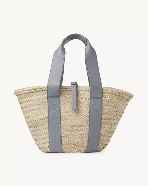 Chloé Sense Medium Raffia Tote Bag