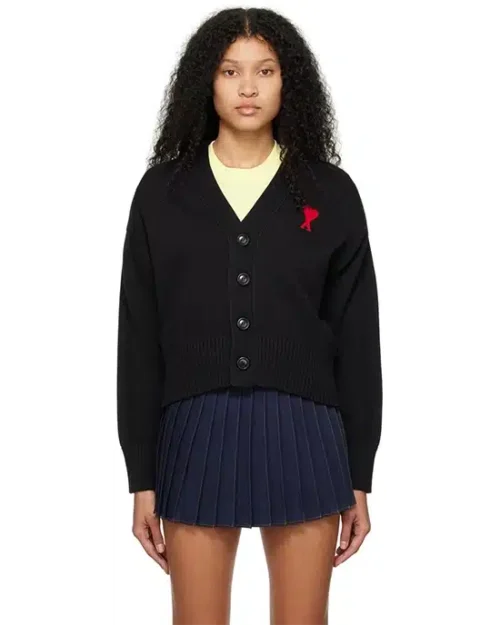 Ami Alexandre Mattiussi Ami de Coeur Cardigan
