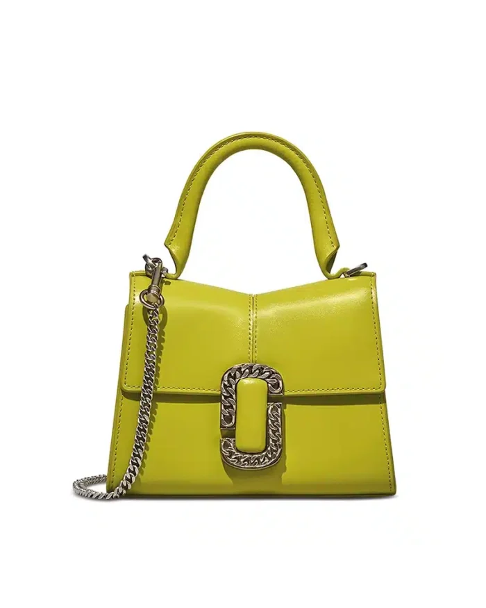 Marc Jacobs The St. Marc Mini Top Handle In Acid Lime
