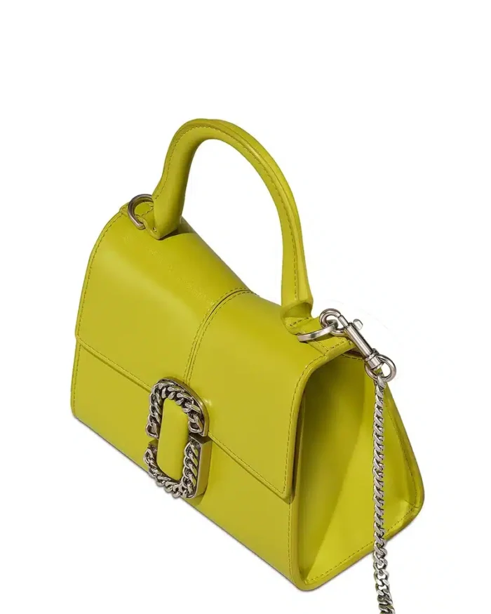 Marc Jacobs The St. Marc Mini Top Handle In Acid Lime - Image 5