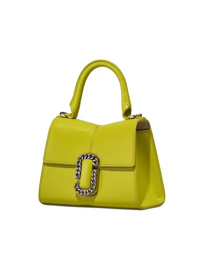 Marc Jacobs The St. Marc Mini Top Handle In Acid Lime - Image 2