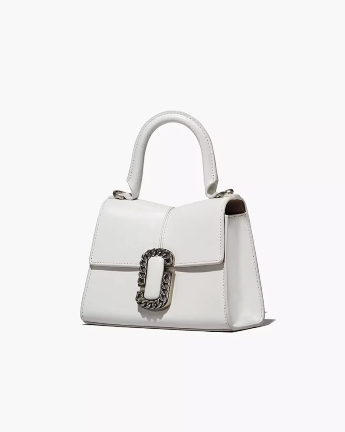 Marc Jacobs The St. Marc Mini Top Handle In White - Image 3