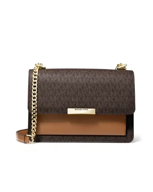 Michael Kors Signature Jade Large Gusset Shoulder