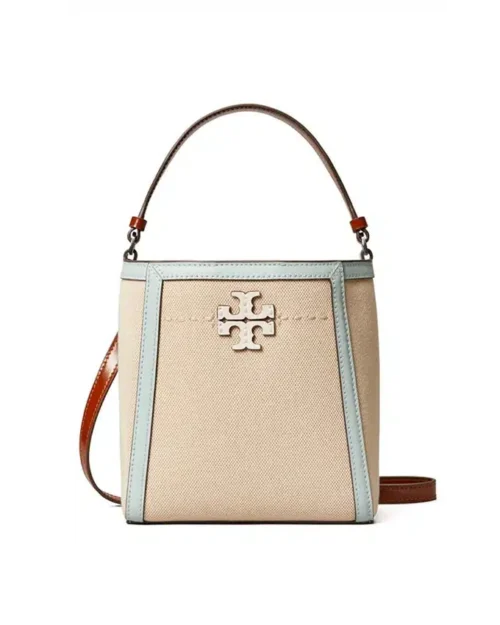 Tory Burch Small McGraw Canvas Bucket Bag