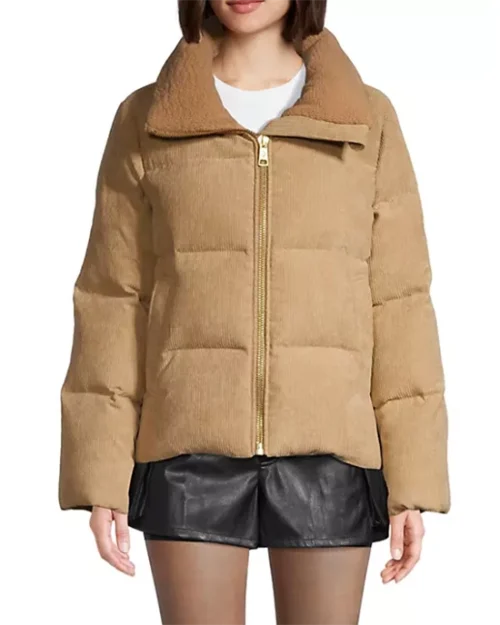 Nicole Benisti Mia Corduroy Down Puffer Jacket