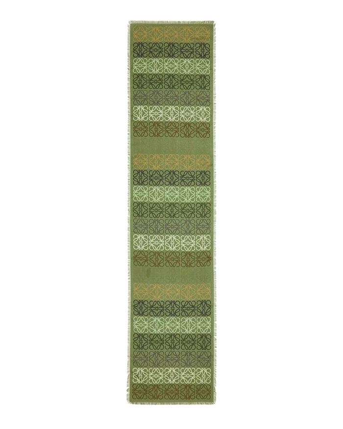 Loewe Anagram Scarf In Wool, Silk And Cashmere - Image 2