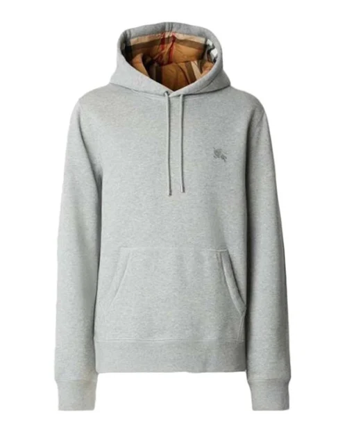 Burberry Embroidered EKD Cotton Blend Hoodie