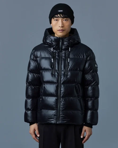Mackage VICTOR Lustrous Light Down Jacket With Hood For Men
