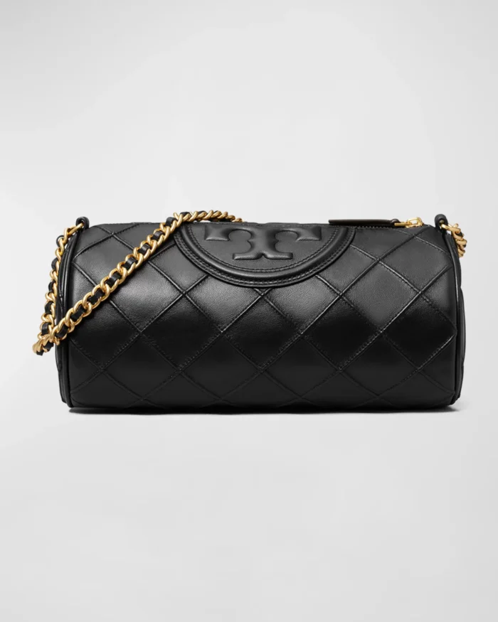 Tory Burch Fleming Barrel Quilted Chain Shoulder Bag - Image 3