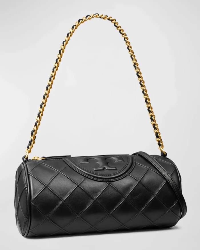 Tory Burch Fleming Barrel Quilted Chain Shoulder Bag - Image 2