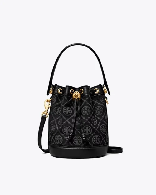 Tory Burch Mini T Monogram Bucket Bag