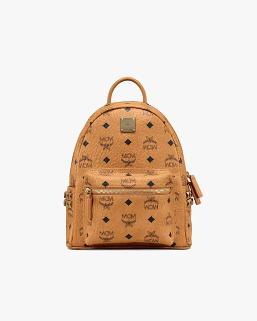 MCM Stark Side Studs Backpack in Visetos