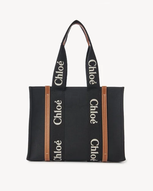Chloe Woody Medium Canvas Tote Bag