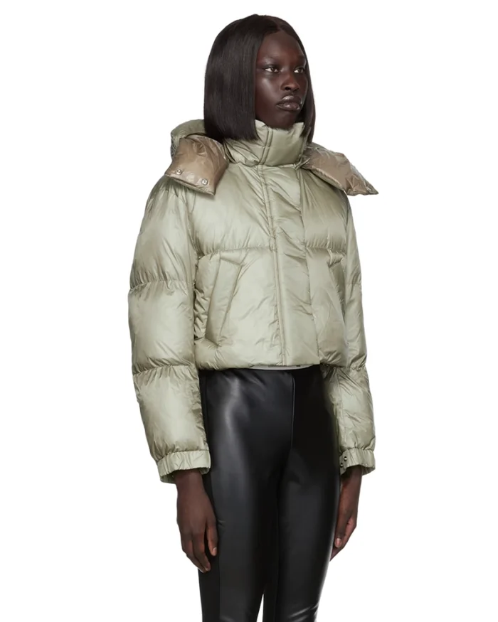 Sacai Khaki Quilted Jacket - Image 2