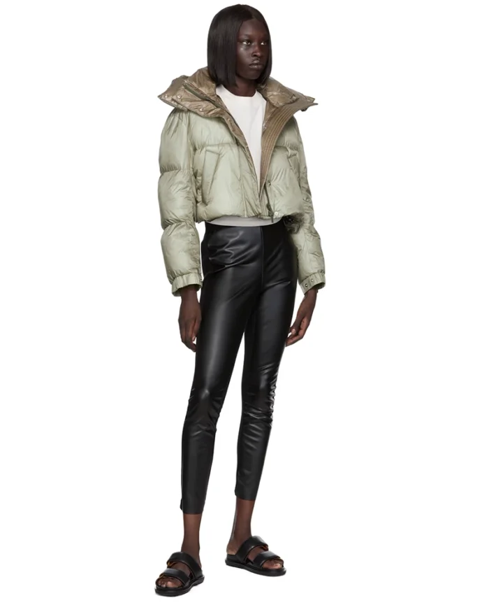 Sacai Khaki Quilted Jacket - Image 4