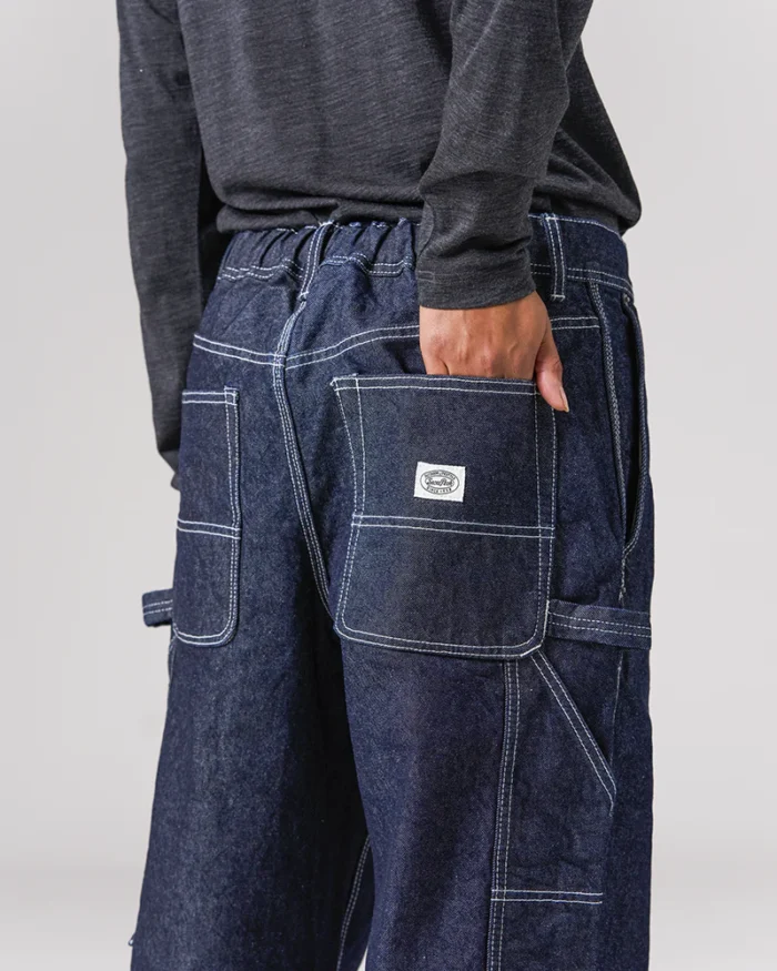 Snow Peak Recycled Cotton Denim Wide Pants - Image 2
