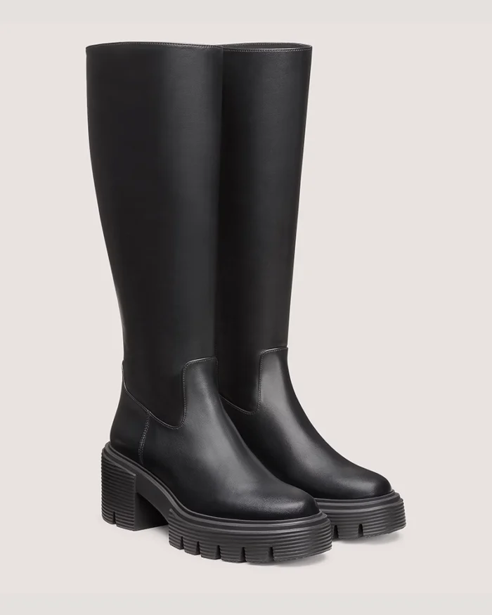 Stuart Weitzman Smooth Leather Soho Knee-High Boot - Image 2